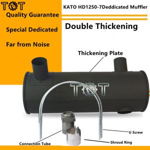 KATO HD1250-7 6D22T Excavator Engine Exhaust Muffler ODM