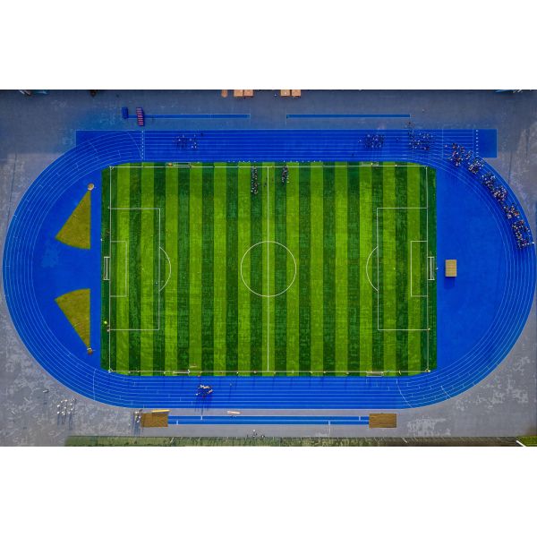 Buy Blue Synthetic Tartan Running Track 13mm Thickness Sandwich Playground at wholesale prices