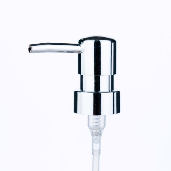 24/410 28/410 Bright Silver Aluminum and Plastic Lotion Pump Head for Shampoo
