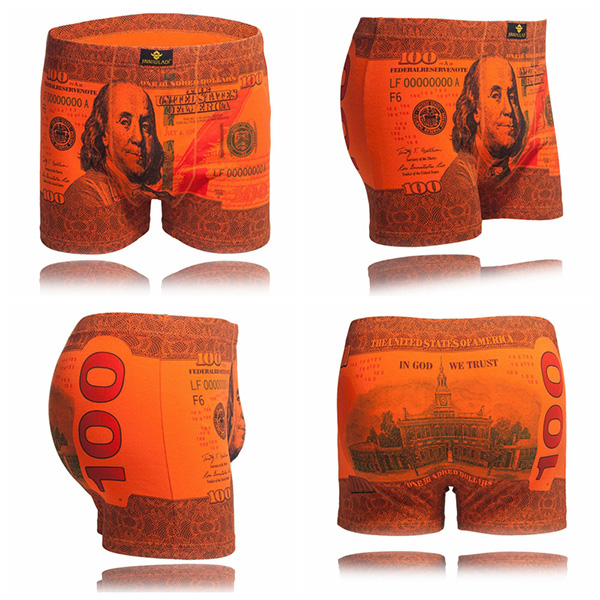 Fast deliver Underwear Men Letter Print Cotton Boxer Sexy Brand Cuecas Cool Mens Underwear