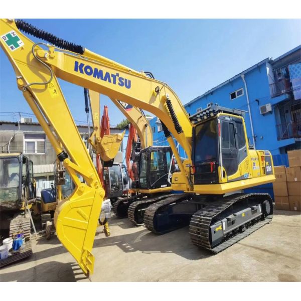 6 Cylinders Used Crawler Excavator 18Ft Depth Second Hand Komatsu Excavator