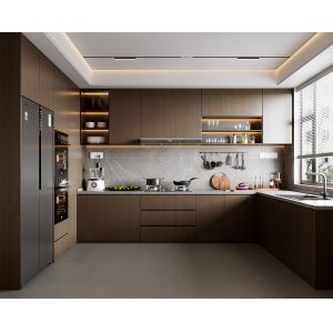 Foshan Factory Matt White Kitchen Cabinet Customized