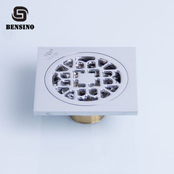 Buy Hotel 100 Mm Square Floor 360g Brass Sink Strainer at wholesale prices