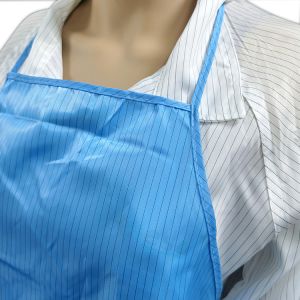 Unisex Cleanroom ESD Antistatic Apron With Waist Adjustment Belt