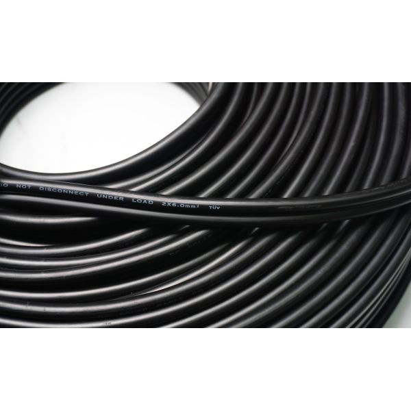 Flat Twin Core Dc Solar Wire / 6mm Solar Cable Communication XLPE For Power Station