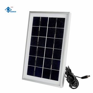 Quality 3W Electric Storage Solar Panel Charger ZW-3W-6V-3 Glass Laminated Solar Panels 6V Portable Solar Panels for sale