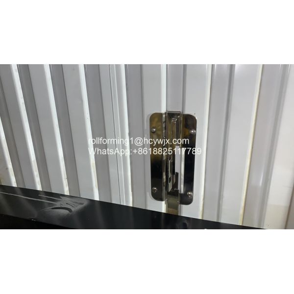 614mm Plc 9.5kw Shutter Door Roll Forming Machine