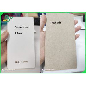 1.5mm White Coated 1 Side Grey Back Board Hard Duplex Board