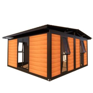 China Removable Sandwich Panels Flat Pack Prefabricated Garden House for Easy Assembly and Transport in 20ft or 40ft Container on sale
