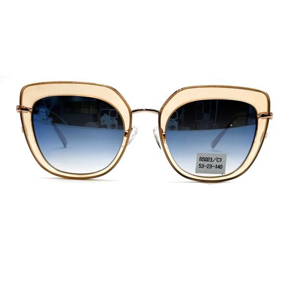 Buy BS023 Fashionable Acetate Metal Sunglasses Square Eyeshape Customized at wholesale prices