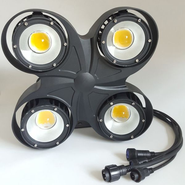 Three years warranty 400W IP65 Rated 4X100W COB White Waterproof LED Blinder Light