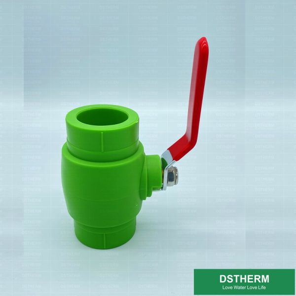 Metal Handle Plastic PPR Brass Ball Valve Socket Fusion / Electrofusion