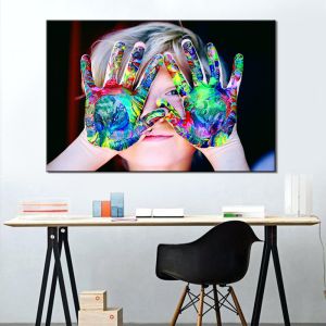 Happy Baby Oil Painting One Panel Large Size Wall Decoration Best Sales