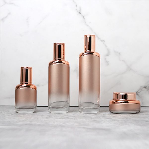 ABS AS Cosmetic Packaging Containers 30ml 50ml Square Glass Bottles