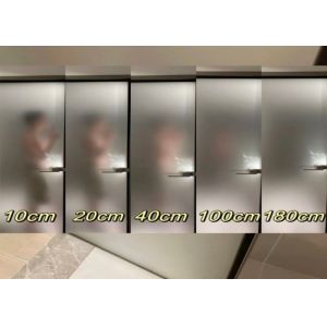 Customizable Frosted Privacy Glass with High Privacy Level and Scratch
