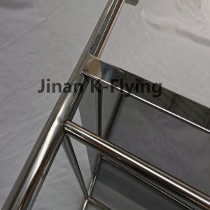 Stainless Steel Medical Treatment Trolley Cart with Drawers