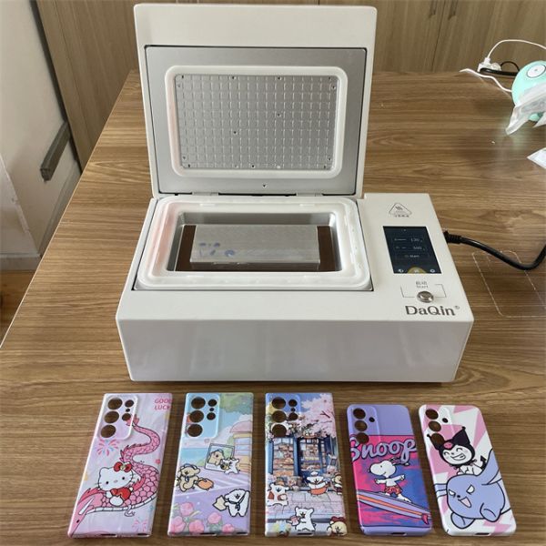 Buy LED Touch Control Mini Cell Phone Case Printing Machine Custom UV Heat Press Transfer Printer For Iphone, Samsung, Huawei at wholesale prices