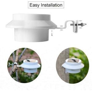 Solar Powered Gutter Lights White