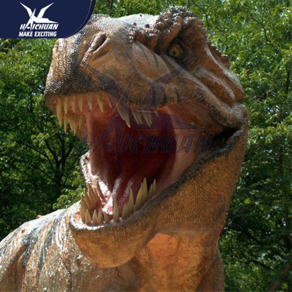 Water - Proof Outdoor Dinosaur / Spray Water And Smoke Vivid Animatronic Dinosaur Model