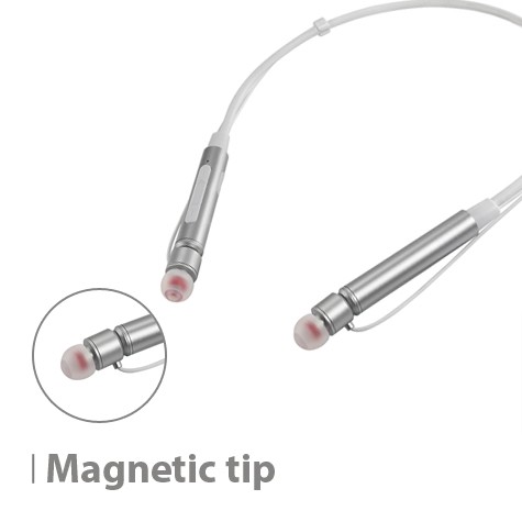 Fashion Necklace Wireless Earphone Stereo Headphone With Ear hook In-ear With Mic For Apple Android Earphone