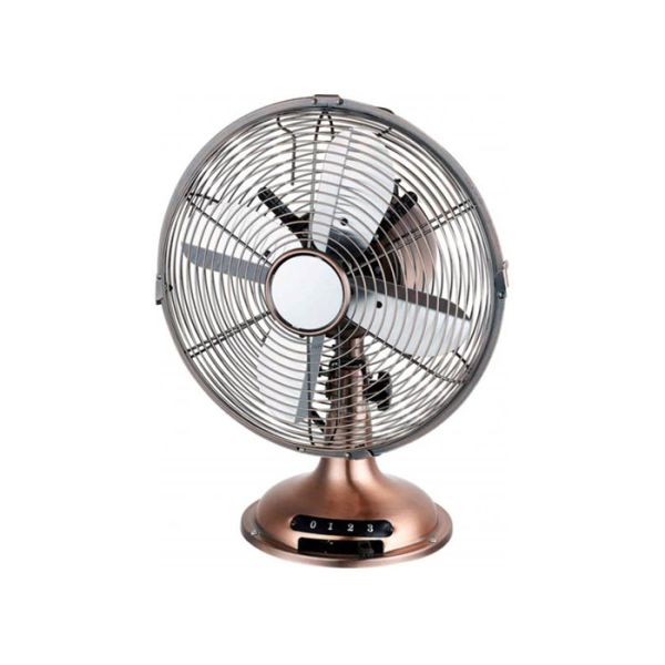 12 Inch Electric Osicllating Metal Desk Fan For Bedroom And Living Room