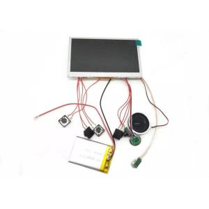 7 inch TFT LCD display video module with control buttons used for custom POP