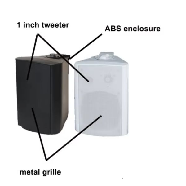 1'' Tweeter 3-inch Woofer Wall Speakers OEM ODM 15w/30w 1-year Warranty White