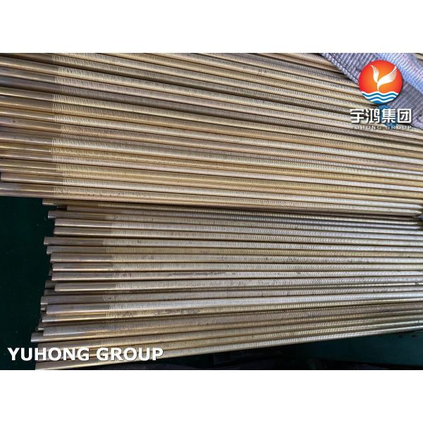 Low Fin Tubes ASTM B111 C71500 Copper Nickel CuNi30Mn1Fe Tubes For Air Cooler