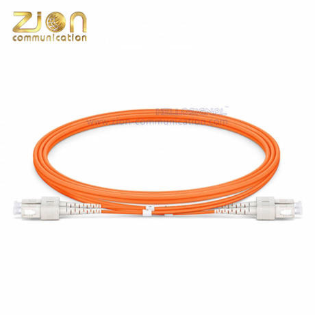 Buy SC UPC To SC UPC Patch Cord Duplex OM1 Multimode PVC LSZH Jacket at wholesale prices