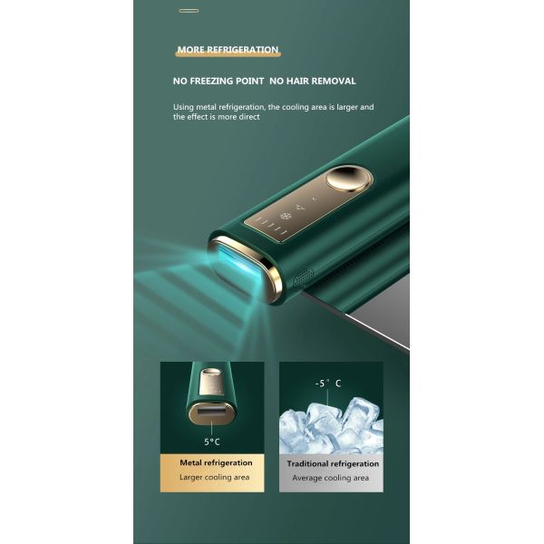 Portable Freezing point Hair Removal Epilator IPL Ice Cooling Permanent Hair Removal instrument For Home Use