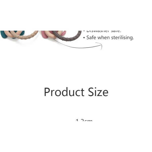 Easy Hold Silicone Wood Teether