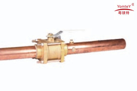 China yomtey brass female  madical gas ball valve with locking device on sale