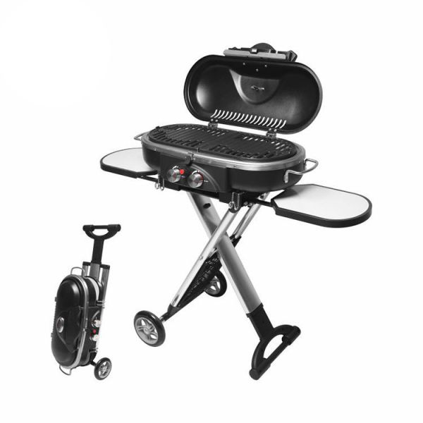 Buy Portable Foldable Gas Electronic Camping Outdoor Barbecue BBQ Gas Grills with Trolley at wholesale prices