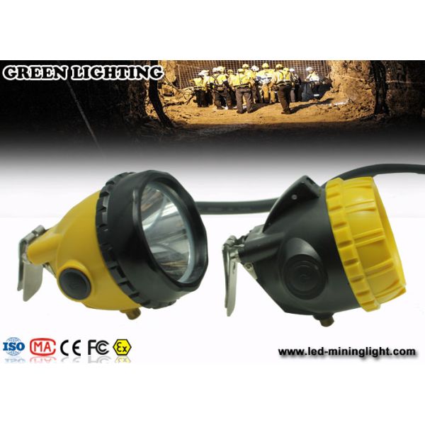 6.8Ah Rechargeable Li - Ion Battery Miners Helmet Lamp With 15000Lux Brightness