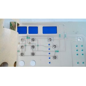 LED Backlighting Tactile Embossing Buttons Membrane Keypad with metal Domes