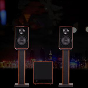 Compact Bluetooth Bookshelf Speakers for Exceptional Sound 4" Full-Range Size