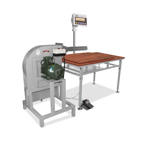 Sofa Factory Fiber Filling Machine Working Table With Scale Grey Color