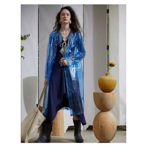 Recyclable Trench Coat Transparent TPU Fabric