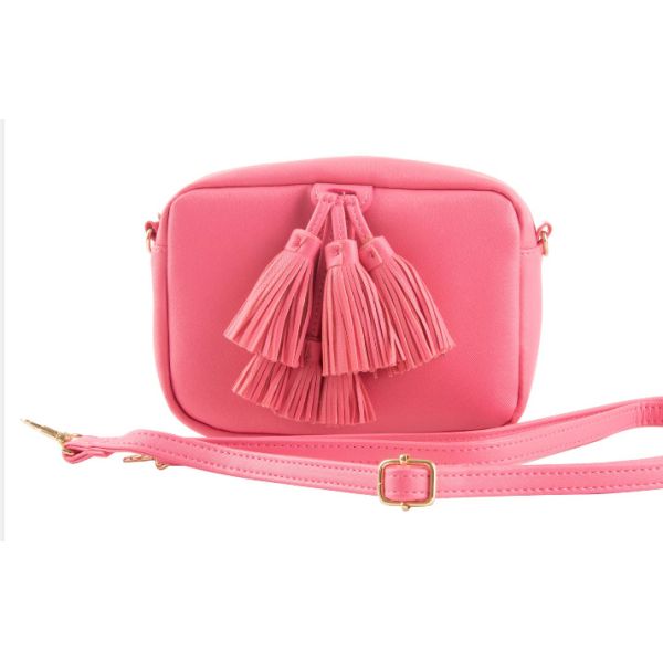 Buy adorable Tassel Crossbody Crosshatch Tassel Crossbody Removable tassel crossbody phone bag at wholesale prices