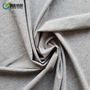 Cationic Plain Polyester Spandex Fabric Melange Punching 150cm 100 Polyester