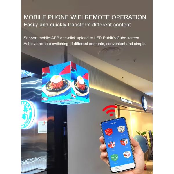 5 Sided P2.5 Outdoor Cube LED Display Screen Cube Video Wall For Exhibition Hall