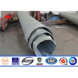 Metal Distribution Utility Power Poles 220KV Transmission Galvanized High