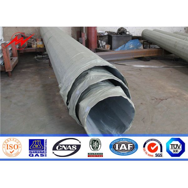 Metal Distribution Utility Power Poles 220KV Transmission Galvanized High