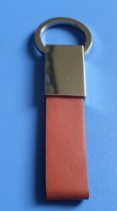 Promotional brown Leather Key Holders with key chains