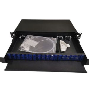 19" 24 Port Fiber Optic Patch Panel Indoor Rack Mount 1U ODF 24 Core