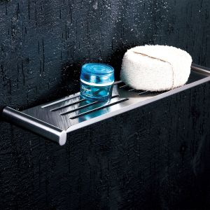 China Commercial Stainless Steel Bathroom Shelf Polished Wall Mount Sus 304 on sale