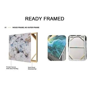 Handpainted Abstract Canvas Landscape Oil Painting Modern Style Wall Hanging