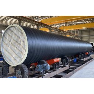 PE Outer Casing Foam Thermal Insulation Steel Pipe Coated by Spray Winding for