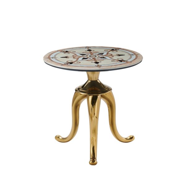 European design Turkish living room furniture glass coffee tea movable top coffee side table