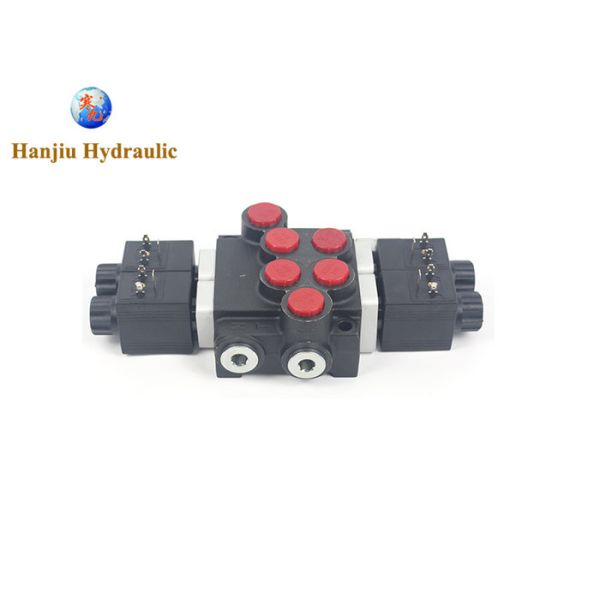 Buy P50 2 Spool Monoblock Directional Valve 12VDC 250Bar Hydraulic at wholesale prices